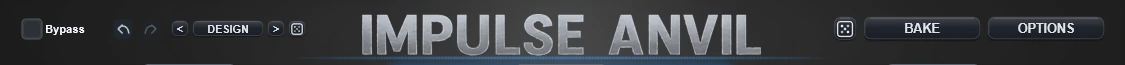 Impulse Anvil global header with history Design Random Bake and Options